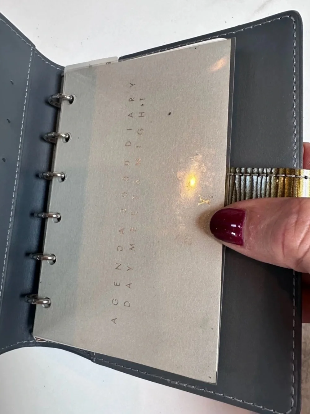 Agenda PM Golden Cyber Notebook Cover